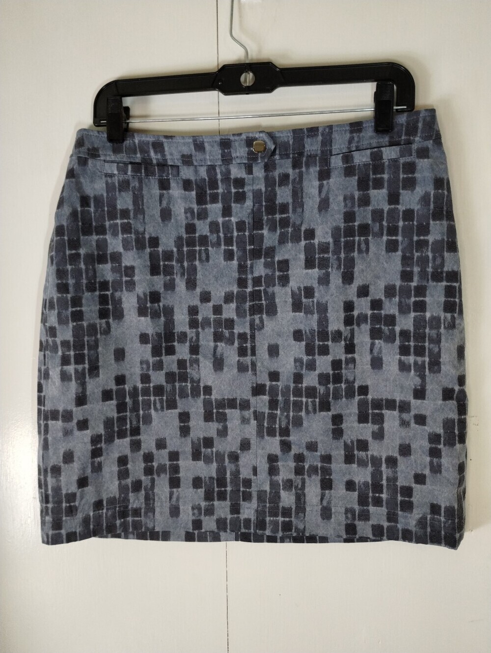 Worth Gray Patterned Mini Skirt